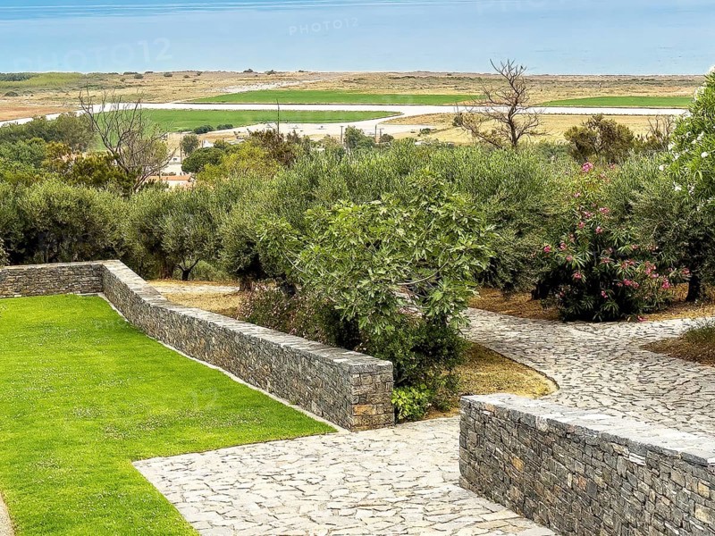 View from military cemetery hill height 107 near Maleme on runway landing strip from today small not public used sports airfield of Chania Aeroclub in World War II contested military airfield on north coast of Crete, Maleme, Crete, Greece, Europe
