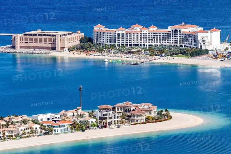 Luxury villas for sale on The Palm Jumeirah man-made island with beach in Dubai, United Arab Emirates, Asia