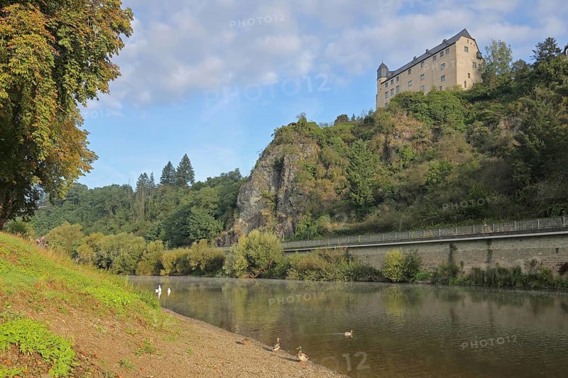 Schadeck Castle built in 1288 in Lahntal, Ufer, Runkel, Westerwald, Taunus, Hesse, Germany, Europe