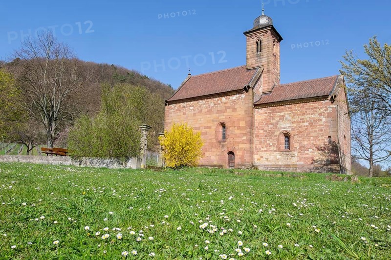 St Nicholas Chapel near Klingenmünster, German or Southern Wine Route, Southern Palatinate, Palatinate, Rhineland-Palatinate, Germany, Europe