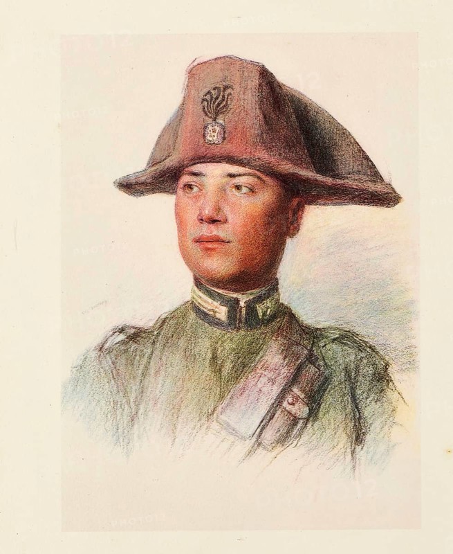 The Allies in the First World War, Italy, Military Policeman, Carabinier, Gualco Giuseppe from Pozzolo Formigaro, Province of Alexandria Piedmont, Historical, digitally restored reproduction from a 19th century original, Record date not stated, Europe