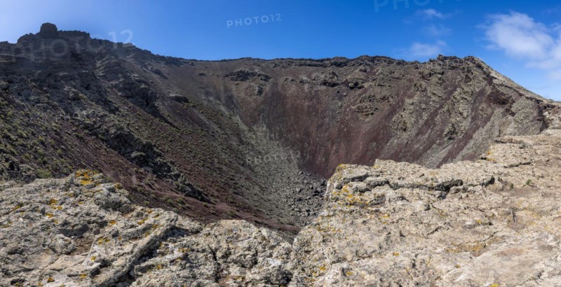 La Corona volcanic crater, Lanzarote, Ye, Canary Islands, Spain, Europe
