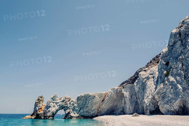 Greek island Skiathos with the beautiful beach called Lalaria, Greece, Europe