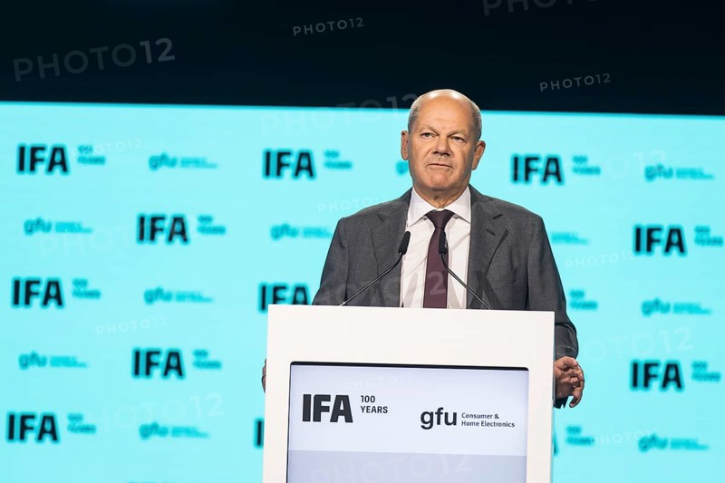 Olaf Scholz, Chancellor of the Federal Republic of Germany (SPD) speaks at the opening gala for 100 years of IFA in the CityCube, Berlin, 05/09/2024
