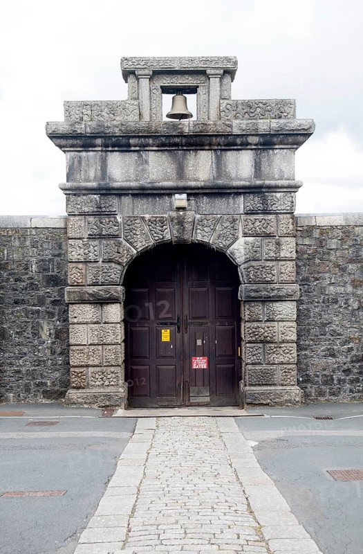 Entrance doorway to Dartmoor prison, Princetown, Devon, England, UK