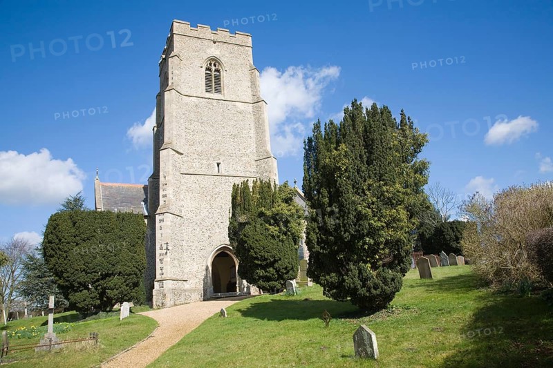 Parish church of Saint Mary, Clopton, Suffolk, England, UK