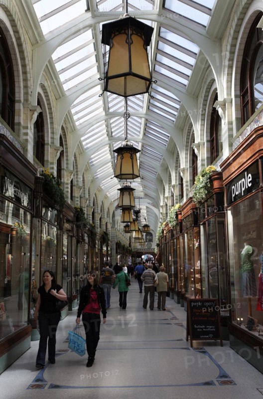 Royal Arcade, Norwich, England. George Skipper's Royal Arcade, a shopping centre in the Art Nouveau style opened in 1899