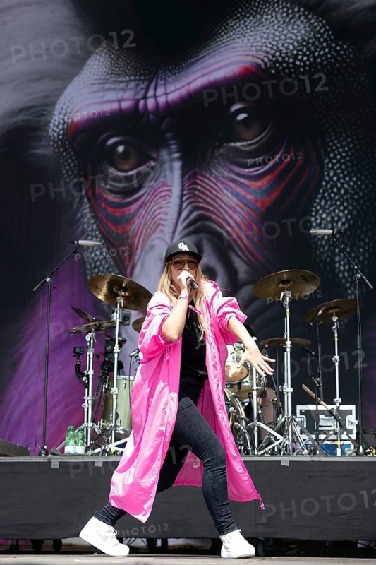 Adenau, Germany, 7 June 2024: Guano Apes with singer Sandra Nasic play at Rock am Ring. The festival takes place at the Nürburgring race track near the town of Adenau from 7 to 9 June 2024, Europe
