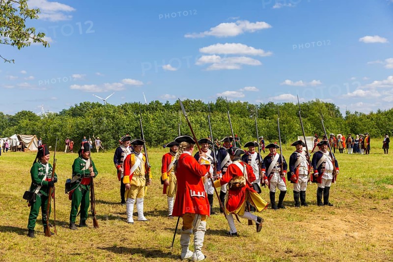 The Great Encampment near Mühlberg, also known as the Lustlager von Zeithain, was a grandiose troop display by Augustus the Strong, combined with a display of royal splendour, which took place from 31 May to 28 June 1730 not far from the towns of Riesa and Großenhain between the villages of Zeithain, Glaubitz and Streumen. Since 2022, a re-enactment has been taking place on the historic site, which is dedicated to recreating the camp of 1730, Zeithainer Lustlager, Zeithain, Saxony, Germany, Europe