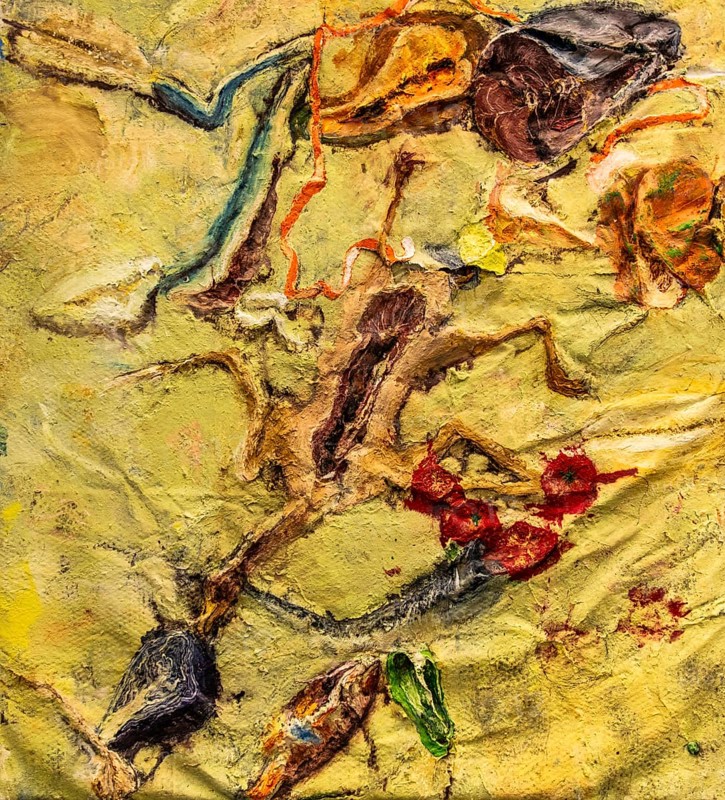 Ex voto, 1984, mixed media on canvas, exhibition Miquel Barcelo, Vida y Muerte, Museum Kueppersmuehle, Duisburg, Germany- Editorial use only