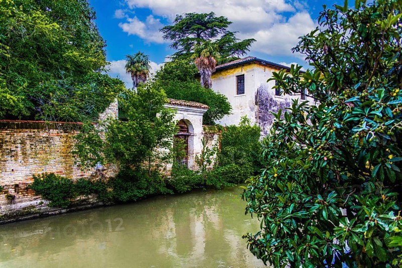 By the river Lemene, medieval old town, Portogruaro, Veneto, Friuli, Italy, Portogruaro, Veneto, Italy, Europe