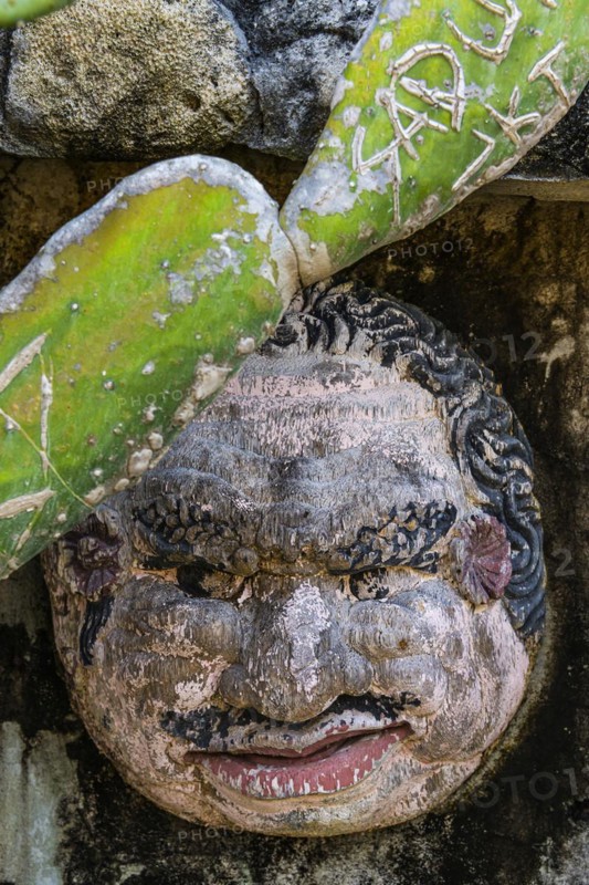 Balinese wooden masks, face, sculpture, idol, icon, grimace, design, culture, carving, painted, interior, souvenir, effigy, sculpture, Hindu, Hinduism, tradition, deterrence, warrior, craft, craftsmanship, handmade, travel, tourism, long-distance travel, Asian, decoration, art, Bali, Indonesia, Asia