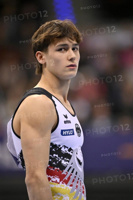 Timo Eder GER, gymnastics, artistic gymnastics, gymnast, men, EnBW DTB-Pokal, Porsche-Arena, Stuttgart, Baden-Württemberg, Germany, Europe