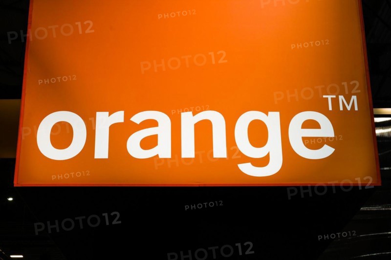 Orange Telecommunication, Logo at the exhibition stand, MWC Mobile World Congress 2024, Barcelona, Spain, Europe