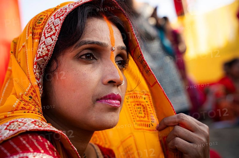 Hindu devotees perform rituals as they offer prayers to the Sun god in the bank of Brahmaputra river on the occasion of the 'Chhath Puja' festival in Guwahati, Assam, India on 7 November 2024. Chhath Puja is a significant Hindu festival celebrated primarily in the Indian states of Bihar, Jharkhand, Uttar Pradesh, and in Nepal. Dedicated to the worship of the Sun God (Surya) and his wife Usha (also referred to as Chhathi Maiya), this festival seeks blessings for prosperity, health, and longevity
