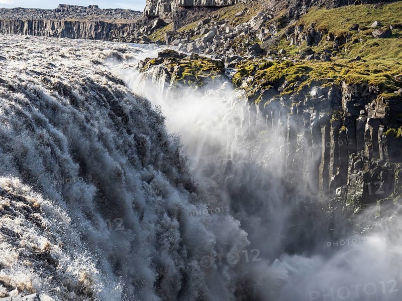 Waterfall Dettifoss, east side, Iceland, Europe