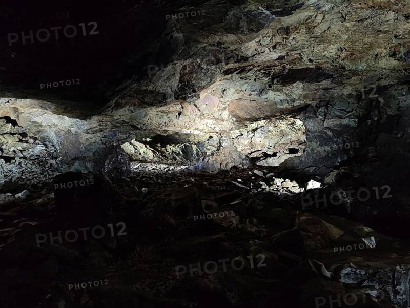 Visitor gallery of the Steinkaulenberg gemstone mines, show mine in Idar-Oberstein, Rheinpland-Pfalz, Germany, Europe