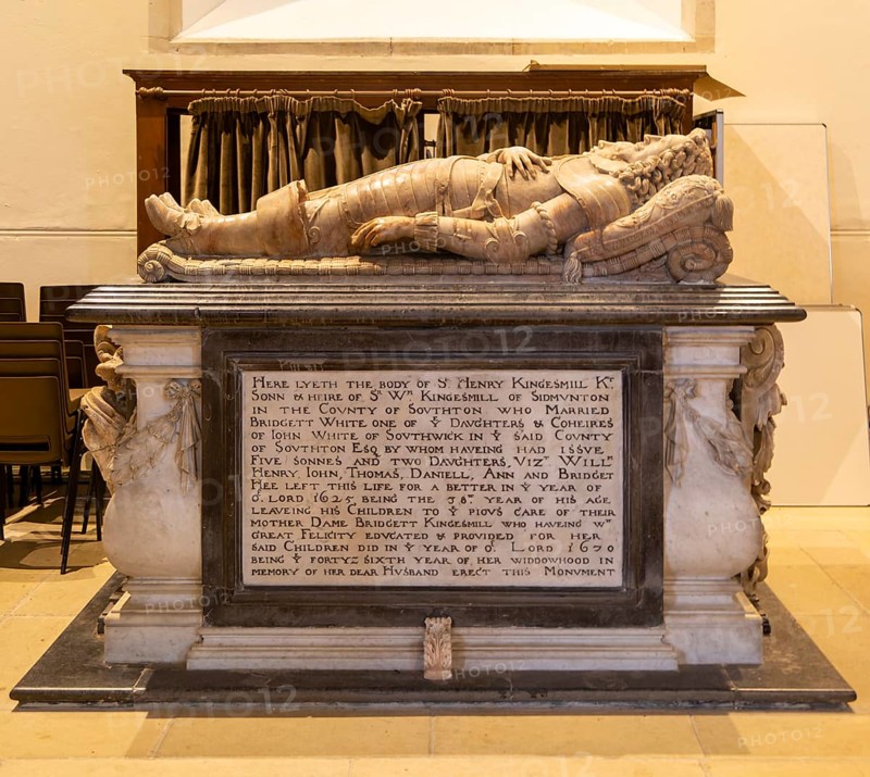 Sir Henry Kingesmill tomb monument, church of Saint Mary, Kingsclere, Hampshire, England, UK died 1625