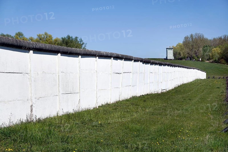 Hötensleben border memorial, former GDR border fortifications in Hoetensleben, today the state border between Saxony-Anhalt and Lower Saxony, 22 April 2019