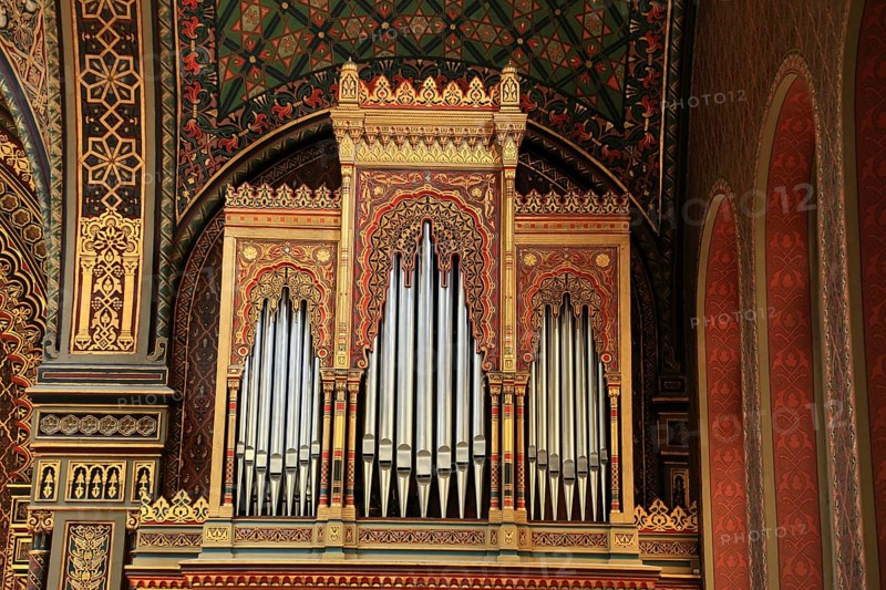Interior view, Spanish Synagogue in the Josefstadt district of Prague, Czech Republic, Europe