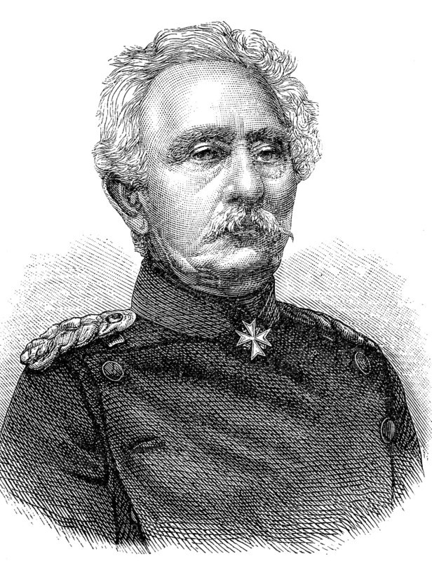 Karl Friedrich von Steinmetz, 27 December 1796, 4 August 1877, was a Prussian field marshal, Historical, digital reproduction of an original from the 19th century