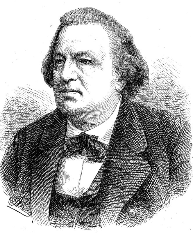 August Wilhelm Julius Rietz, 28 December 1812, 12 September 1877, was a German conductor, composition teacher and composer, Historical, digital reproduction of an original from the 19th century