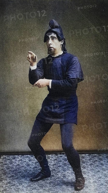 Edward C. Compton (1854-1918), English actor and director who specialised in touring the English provinces with plays by Shakespeare, Sheridan and Goldsmith. Compton as Dromio of Syracuse in The Comedy of Errors by William Shakespeare ca. 1895, Historic, digitally restored reproduction from a 19th century original, Record date not stated