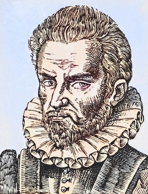 Robert Garnier, 1544 -1590, French tragedian. From Science and Literature in The Middle Ages by Paul Lacroix, published in London 1878, Historical, digitally restored reproduction from a 19th century original, Record date not stated