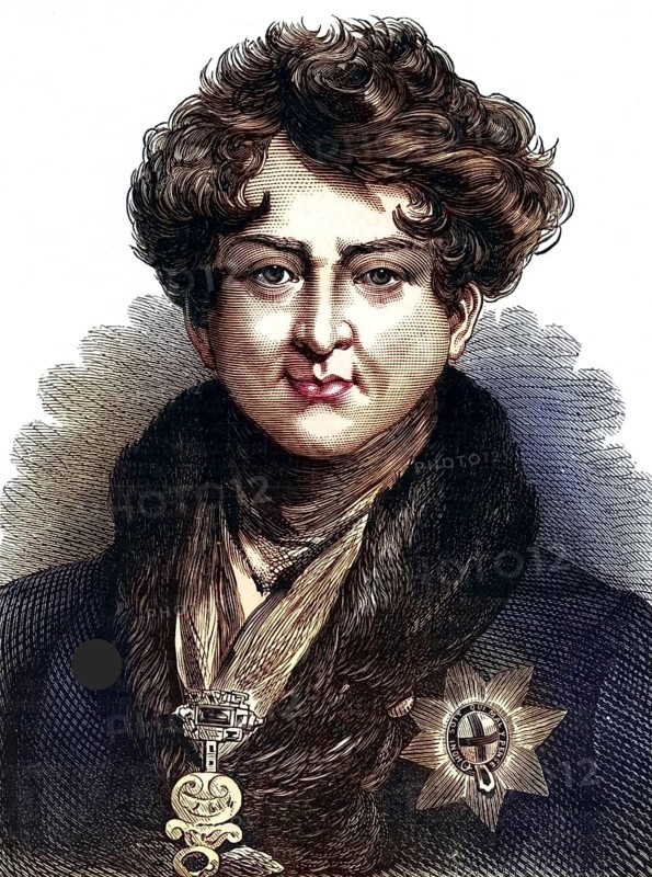 George IV (1762-1830), son of George III, Prince Regent from 1811 due to his father's illness, King of Great Britain and Ireland from 1820, member of the Hanoverian dynasty, Historical, digitally restored reproduction from a 19th century original, Record date not stated