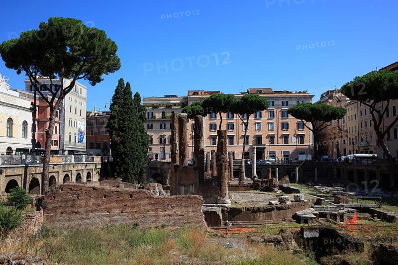 Largo di Torre Argentina, a square in the Pigna neighbourhood of Rome on the ancient Campus Martius, Italy, Europe
