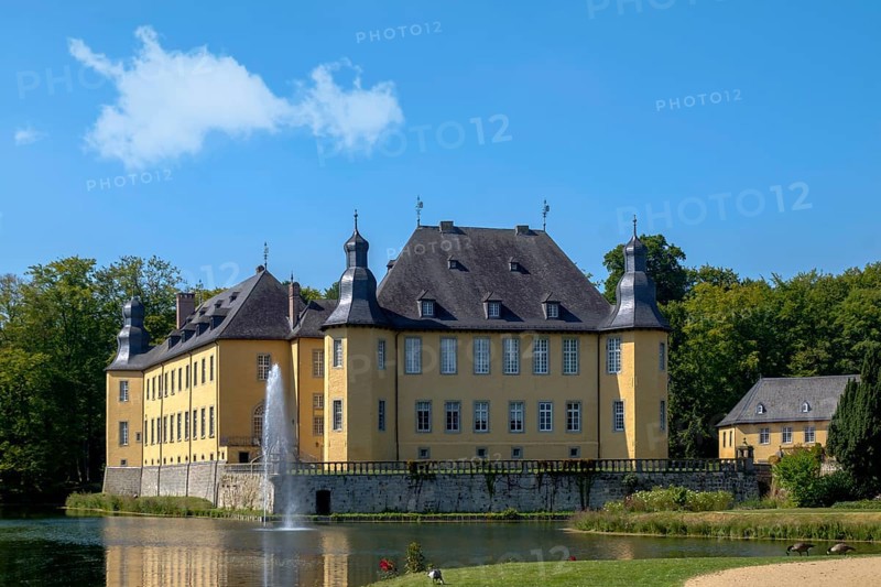 Dyck Castle, Jüchen, Lower Rhine, North Rhine-Westphalia, Germany, Europe