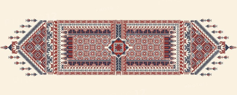 Tatreez, decorative Palestinian embroidery symbol