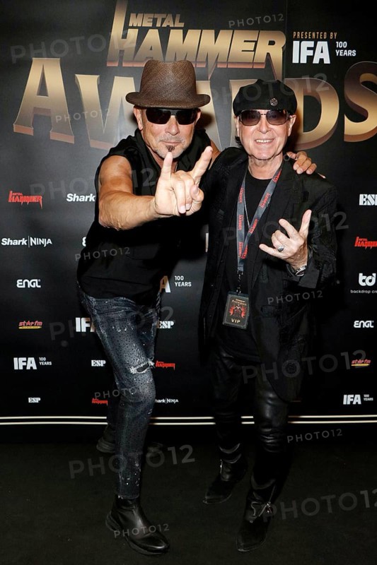 Rudi Schenker and Klaus Meine from the Scorpions at the Metal Hammer Awards 2024 in the Uber Eats Music Hall. Berlin, 31.08.2024