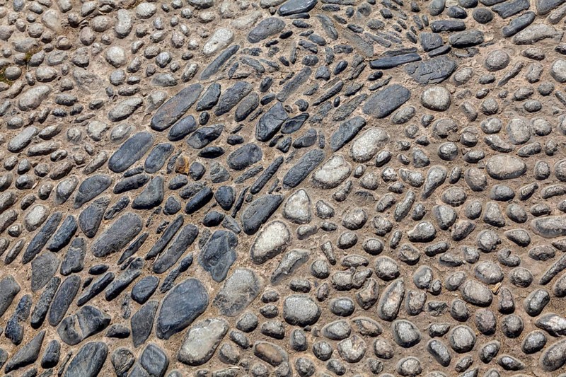 Pebble paving, background, texture, Andalusia, Spain, Europe