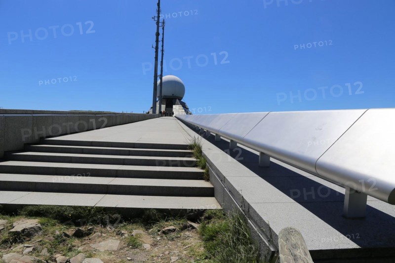 Radar station on the summit of the Grand Ballon, at 1, 424 metres the highest peak in the Vosges (Alsace, France)