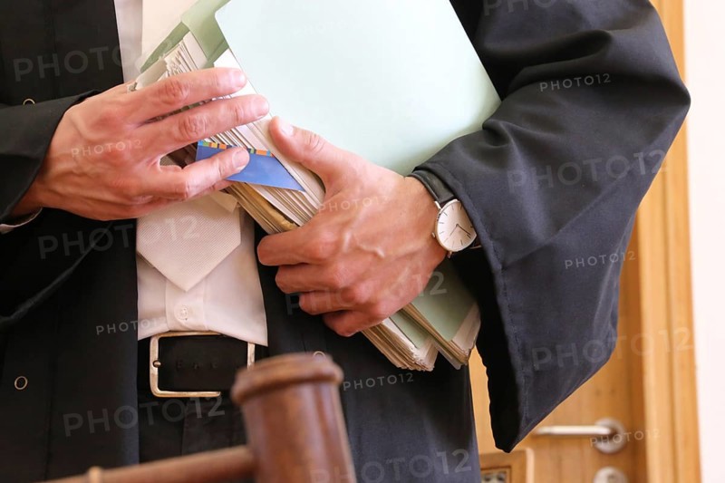 Close-up of a judge's gavel as a symbolic image for a court judgement