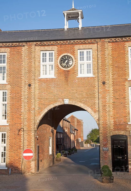 Nineteenth century industrial buildings converted into leisure, shopping, housing and cultural uses, Snape Maltings, Suffolk, England, United Kingdom, Europe