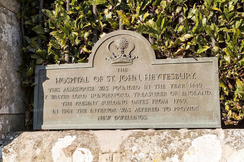 Almshouses of The Hospital of Saint John, Heytesbury, Wiltshire, England, UK present building dates from 1769