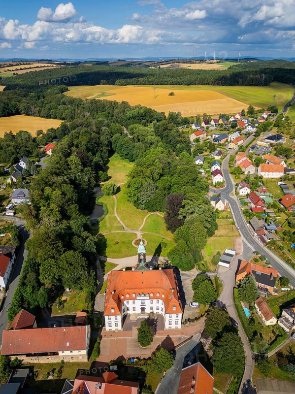 Reinhardtsgrimma Castle is a baroque castle in the Reinhardtsgrimma district of the town of Glashütte in the district of Saxon Switzerland-Eastern Ore Mountains in Saxony, Reinhardsgrimma, Reinhardtsgrimma, Saxony, Germany, Europe
