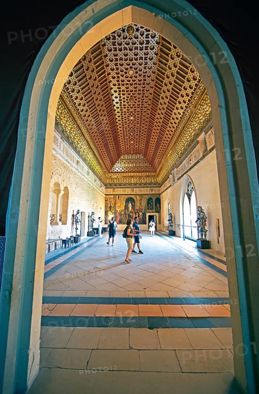 Gallery-Hall in the Alcazar, Segovia, Province of Segovia, Castile and Leon, Spain, Europe