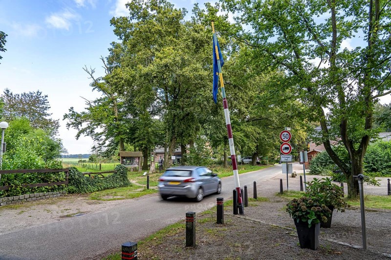 The so-called Green Border, at the former border crossing Grenzweg near Straelen-Kastanienburg and NL Velden, between Germany and the Netherlands, adventure trail for children, the Smugglers' Trail, North Rhine-Westphalia, Germany, Europe