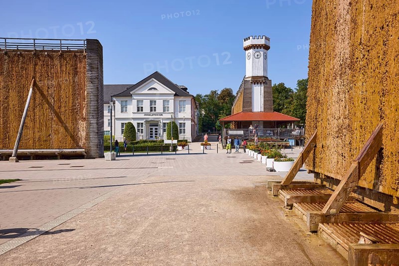 Graduation works, salt works with salt works clinic, former inhalatorium in Bad Salzuflen, Lippe district, North Rhine-Westphalia, Germany, Europe
