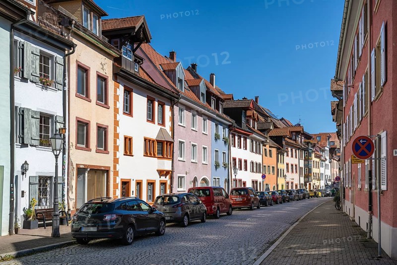 Historic town houses, town houses in Brunnenstraße, historic old town centre of Villingen, Villingen-Schwenningen, Black Forest district, Baden-Württemberg, Germany, Europe