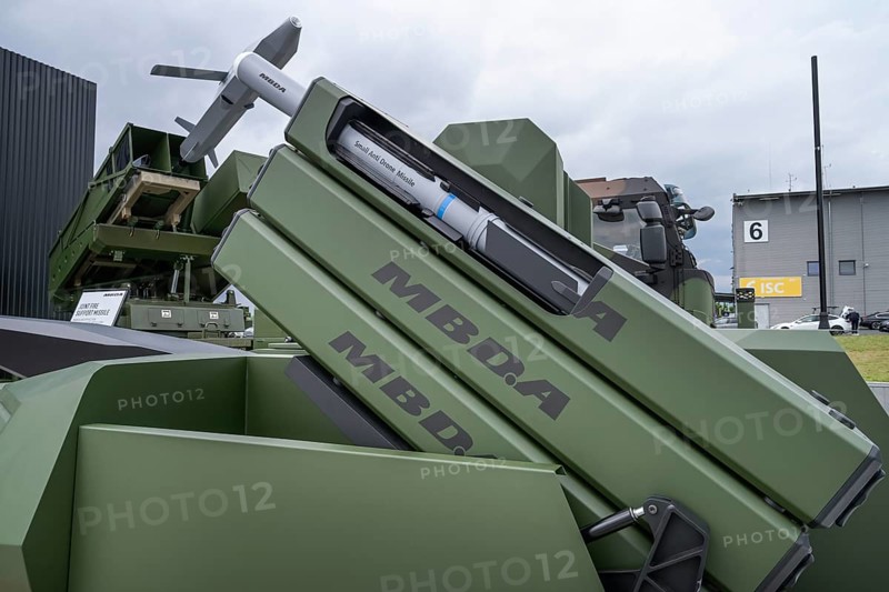 Defence contractor MBDA, weapon systems exhibition, small antidrone missile, ILA 2024, International Aerospace Exhibition Berlin, Schönefeld, Brandenburg, Germany, Europe