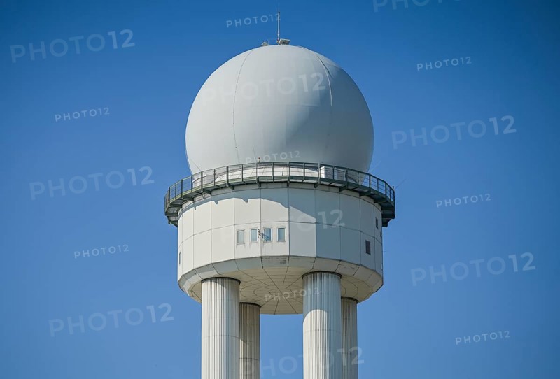 Radar tower, Tempelhof Airport, Tempelhof, Berlin, Germany, Europe