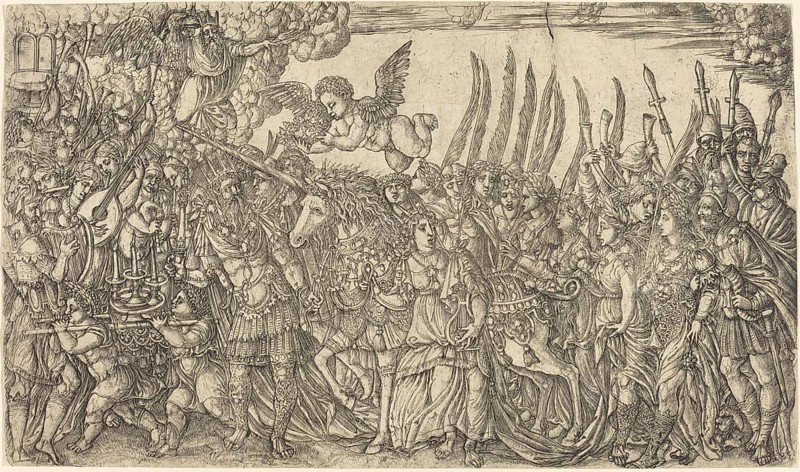 The Triumph of the Unicorn, 1561, by Jean Duvet, France, Historical, digitally restored reproduction from a 19th century original, Record date not stated, Europe