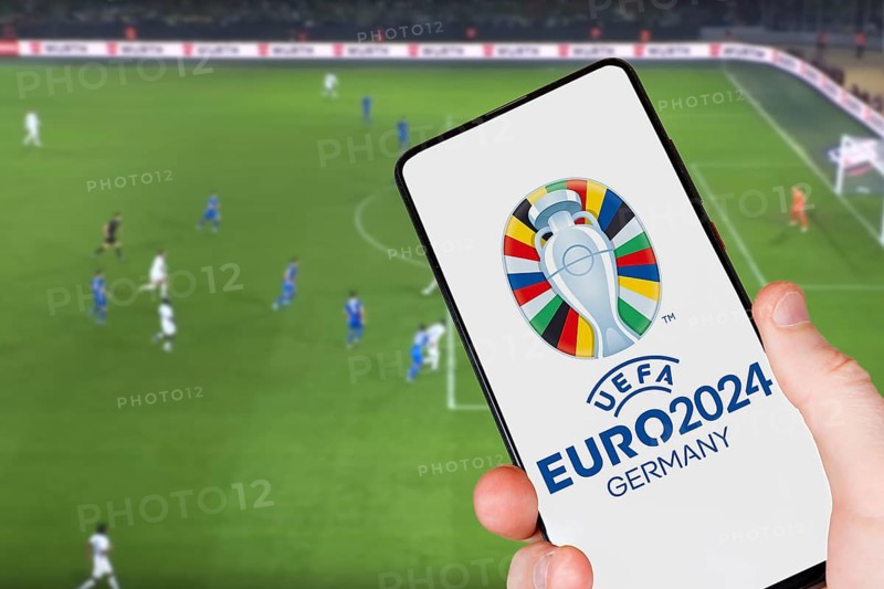 UEFA euro 2024 Germany European Football Championship European Championship European Championship in the stadium Symbolic image Photo montage in Germany
