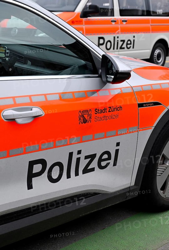 Police car Zurich city police, Switzerland, Europe
