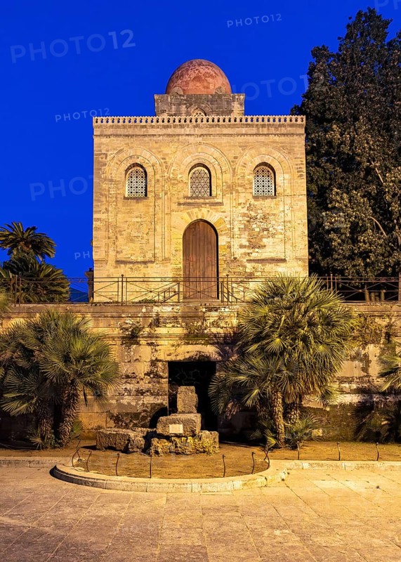 Church of San Cataldo by night, Palermo, Sicily, Italy, Europe