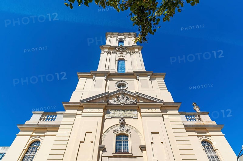 Reconstructed baroque tower of the Garrison Church with viewing platform, Potsdam, Brandenburg, Germany, Europe
